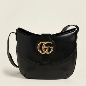 GUCCI Black Arli Medium Leather Shoulder Bag